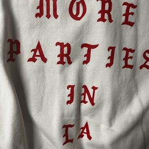 No More Parties In LA Life Of Pablo Sweatshirt Men 3XL Kanye West White Yeezy